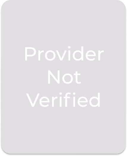 A grey box that says "Provider Not Verified"