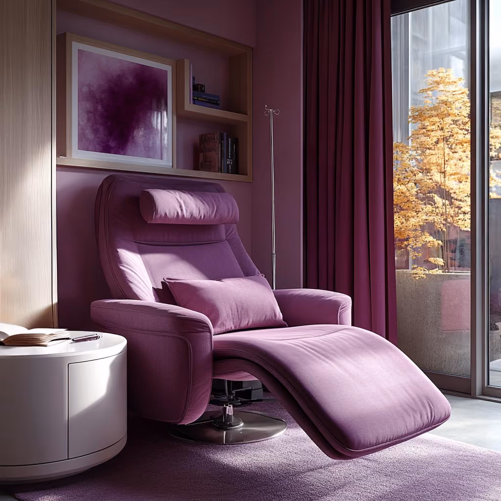 A luxury ketamine therapy treatment room 