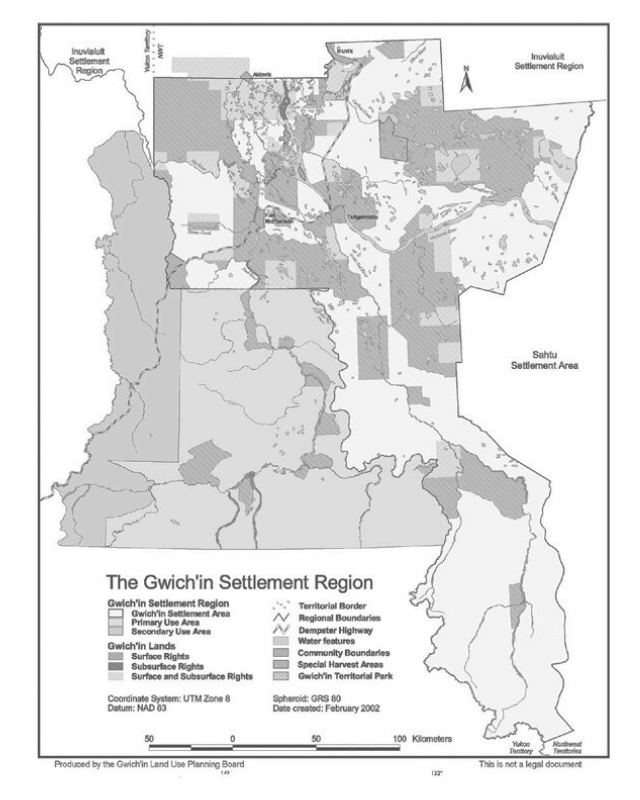 Gwich’in Settlement Area map