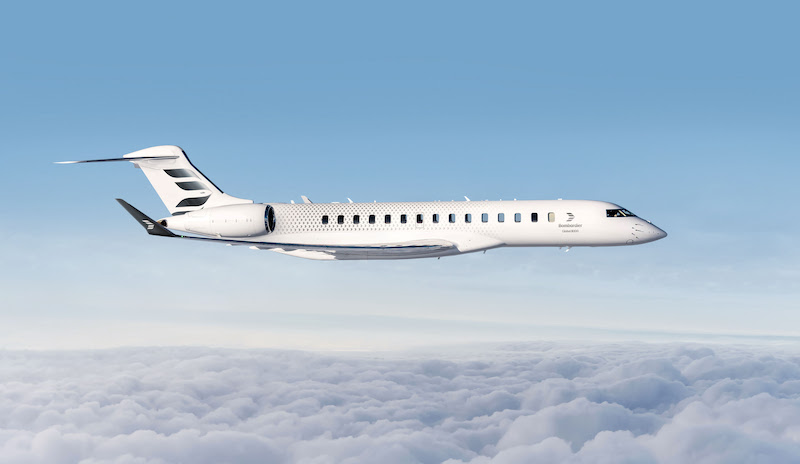 Bombardier Global 8000 In Flight