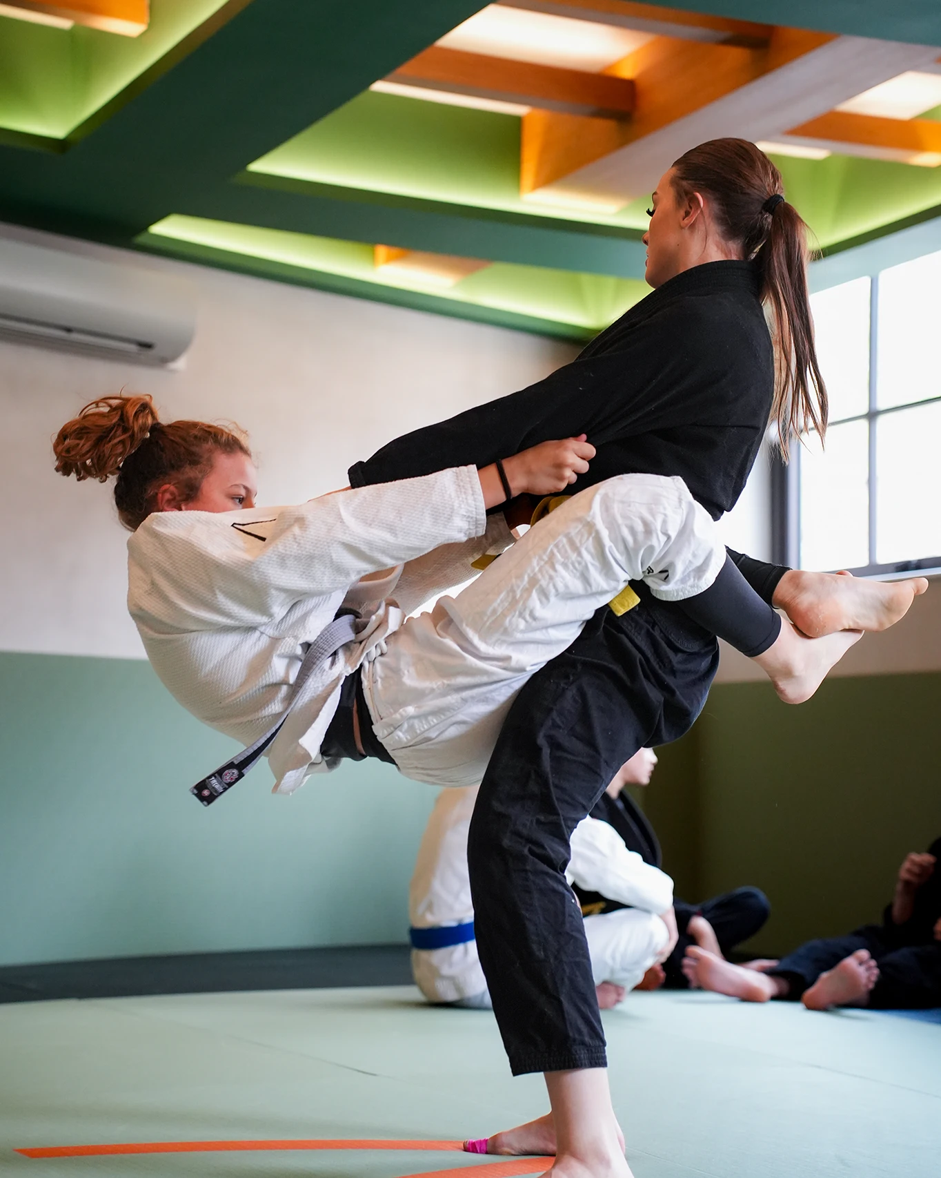 Doing deadlifts at the ARMA gym.