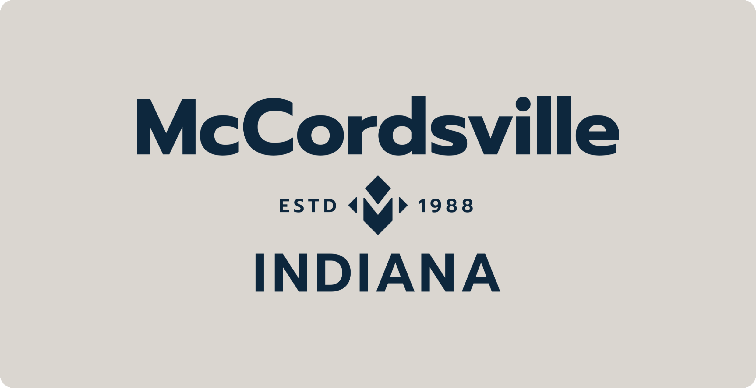 The Town of McCordsville Indiana logo designed by AP The Creative.