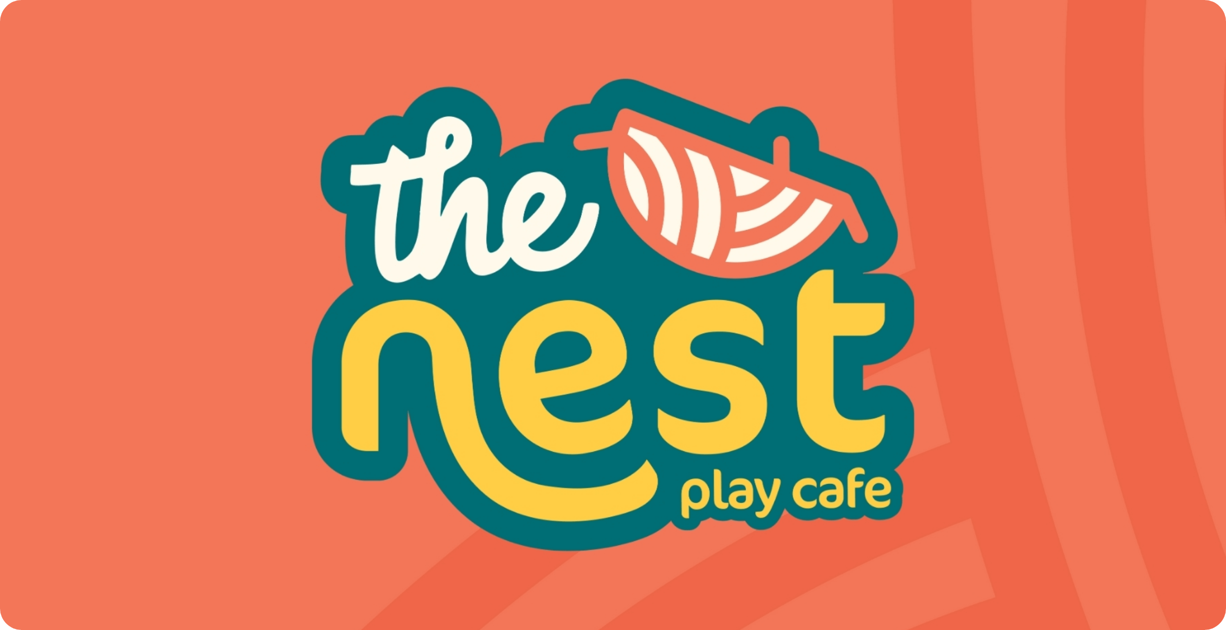 The Nest Play Cafe, a family play cafe in Indianapolis, logo designed by AP the Creative. 