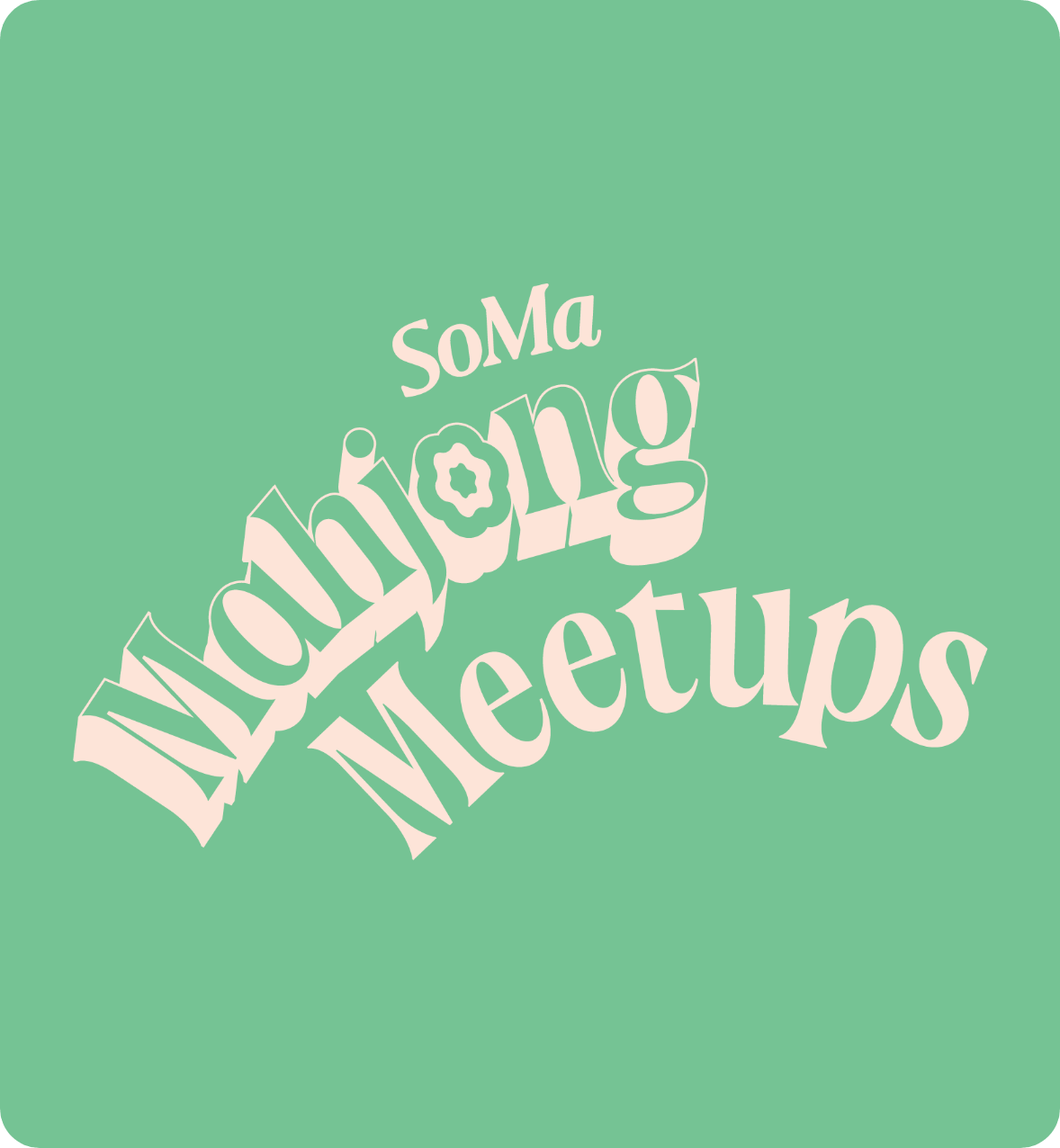 SoMa Mahjong Meetups primary logo designed by AP The Creative