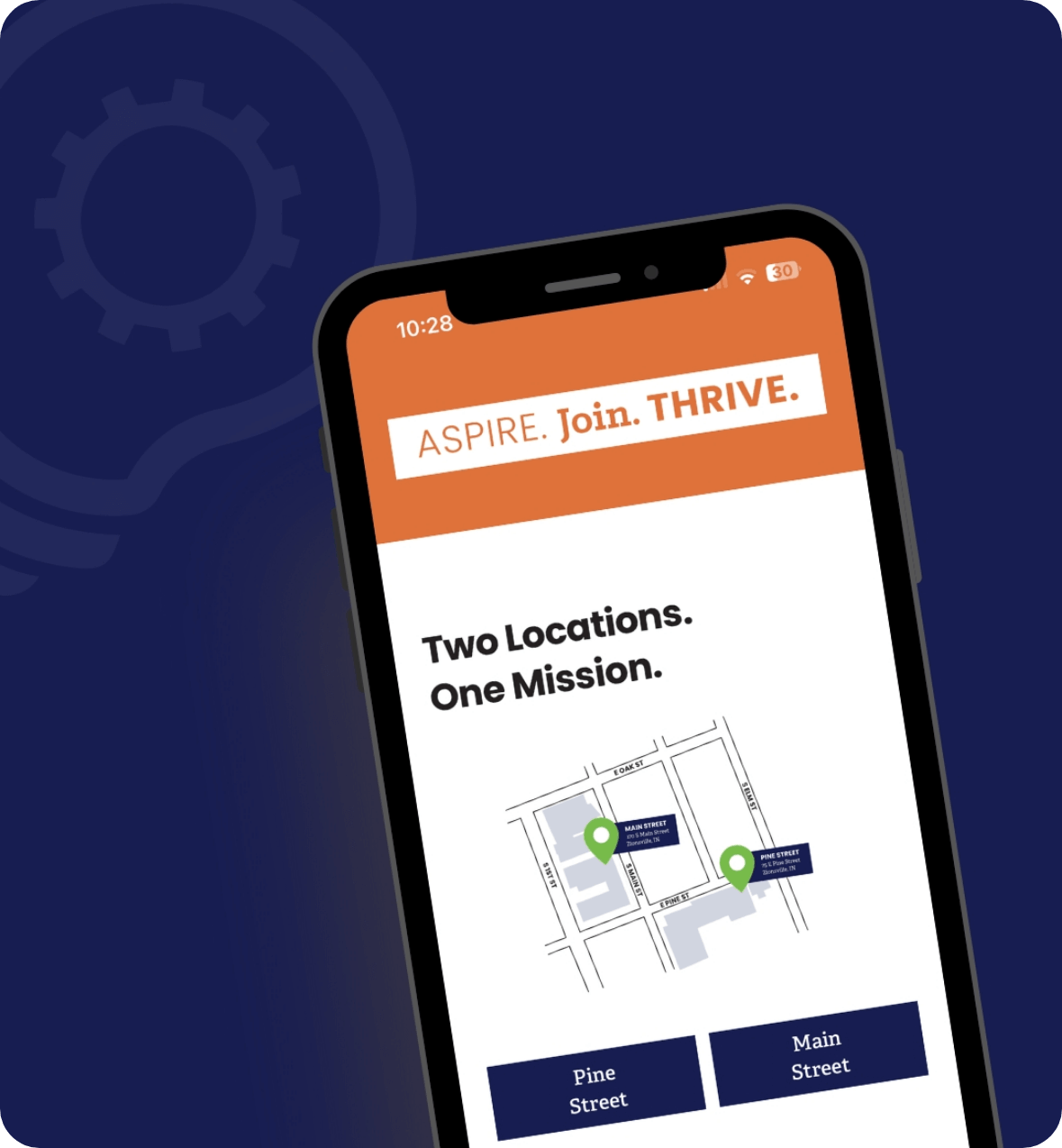 Mobile view of website design for zWORKS designed by AP The Creative and developed by The Lovely Dev.