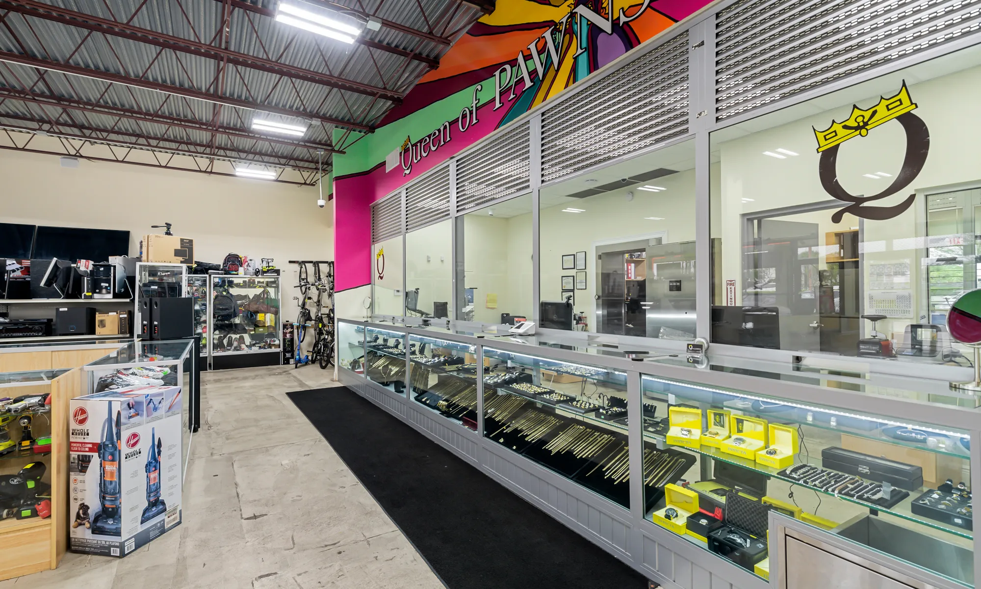 Queen of Pawns jewelry counter