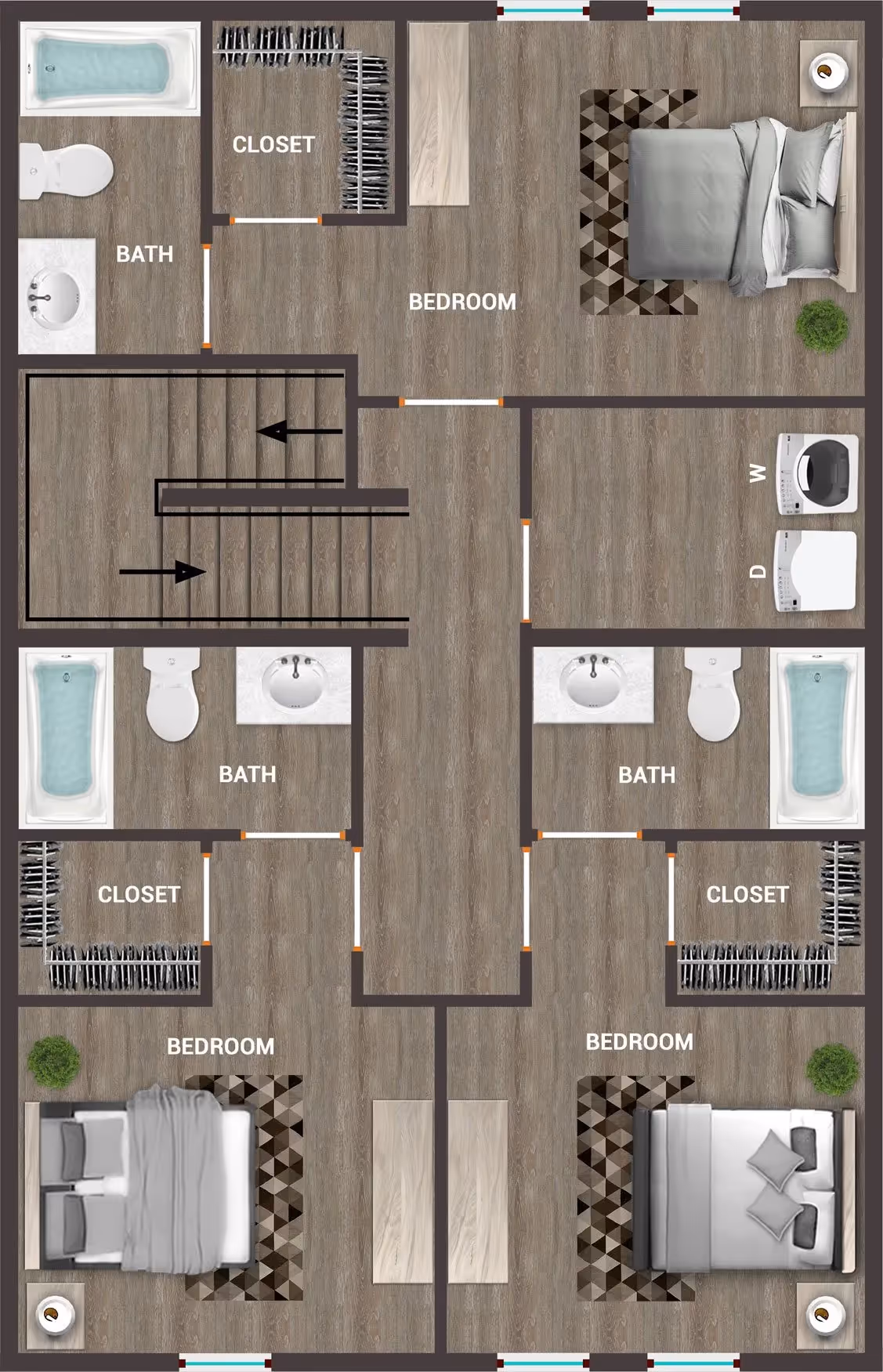 UNIT D1 BROWNSTONE 3rd floor