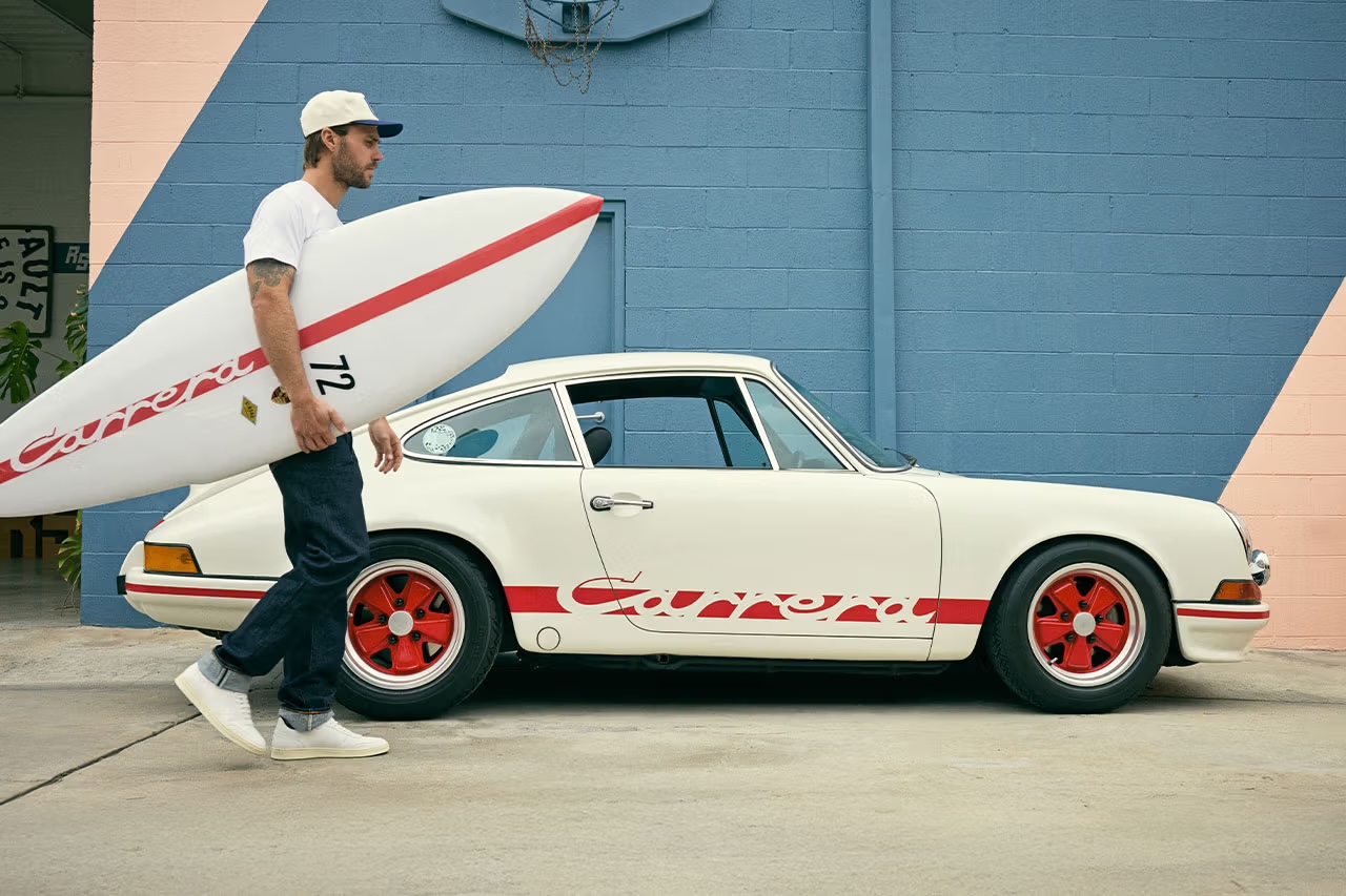 Porsche and Almond Surfboards Reunite for 911 Carrera RS 2.7-Inspired Surf Capsule | stupidDOPE | Est. 2008