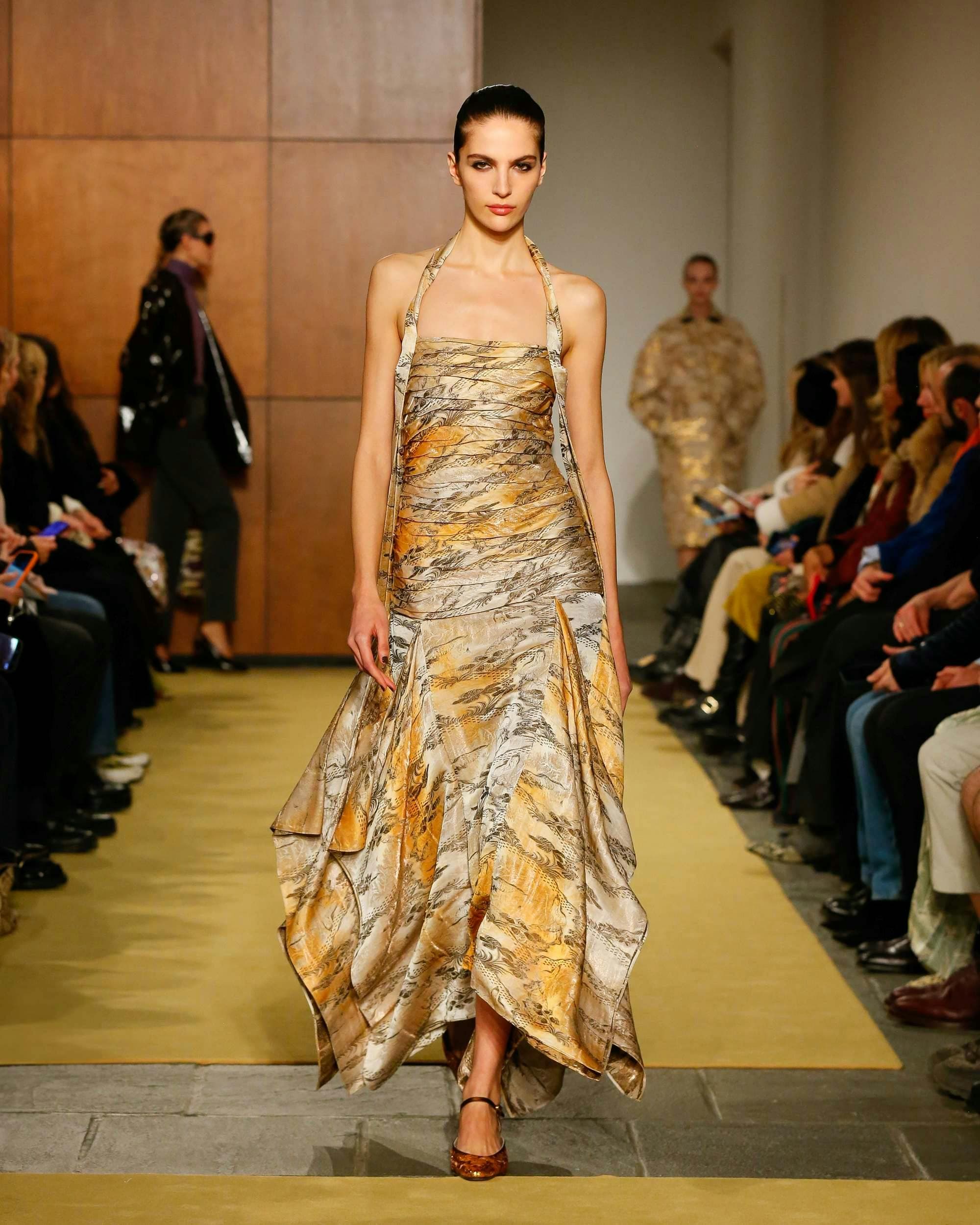 fashion dress adult female person woman formal wear male man gown