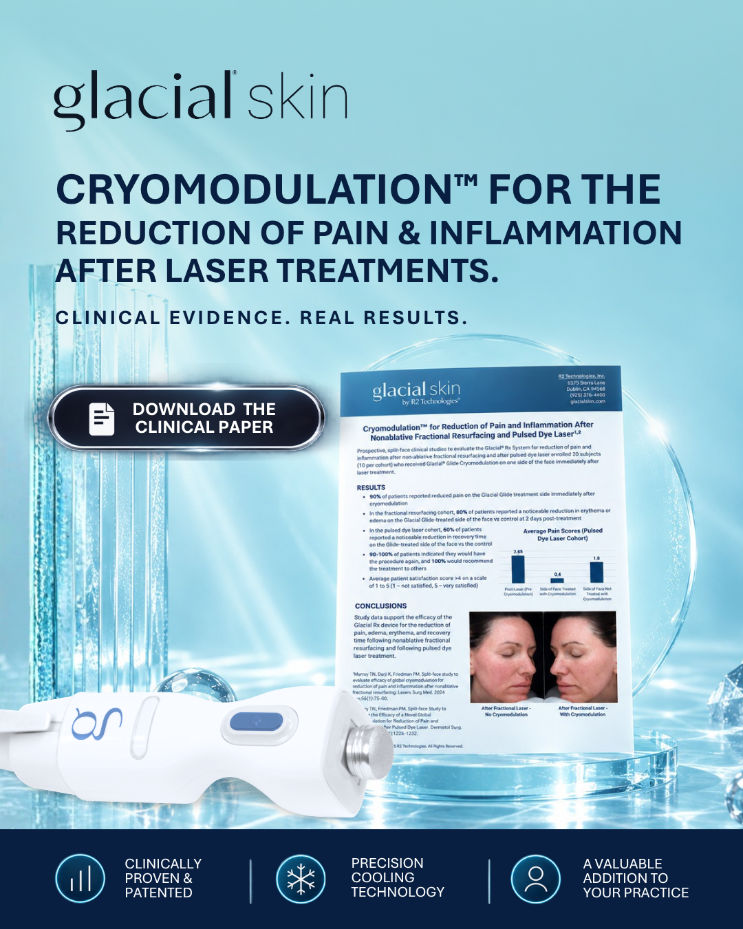 Post-laser pain and inflammation Meta creative