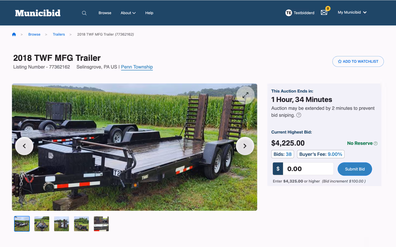 Municibid Auction Site