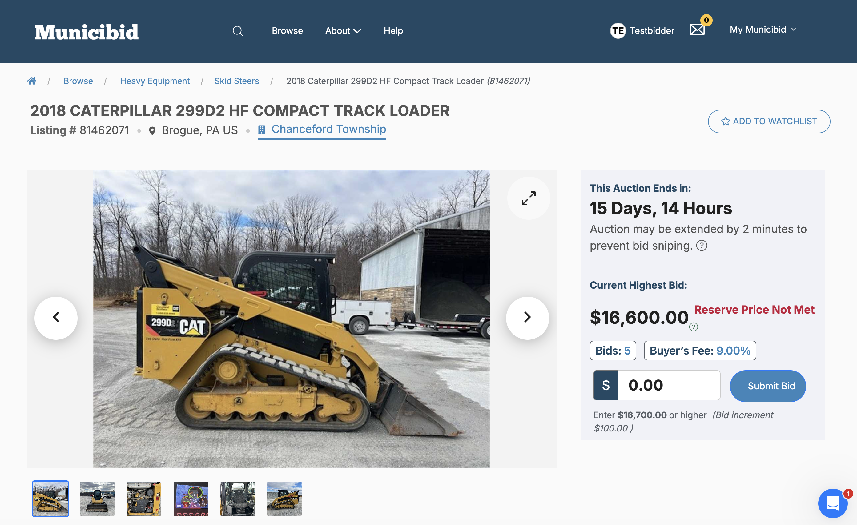 Municibid Auction Site