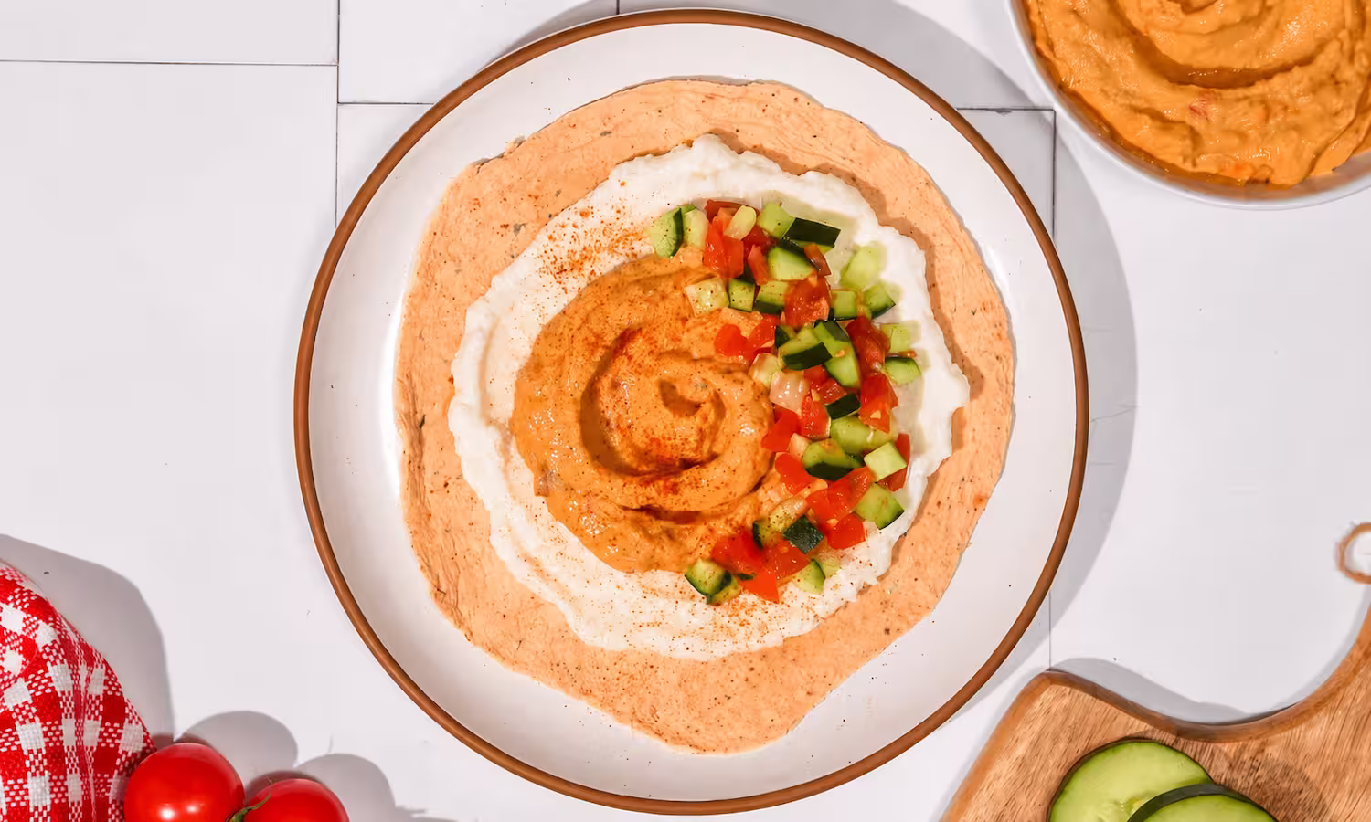 Mediterranean hummus wrap