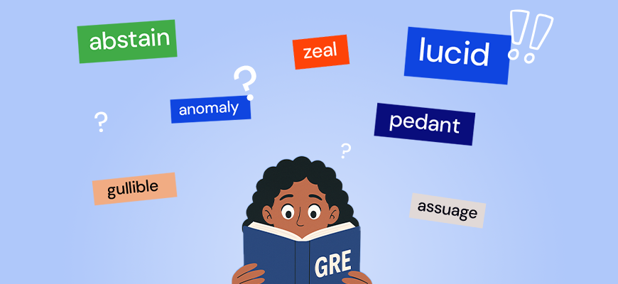 Student confused with GRE vocabulary words.