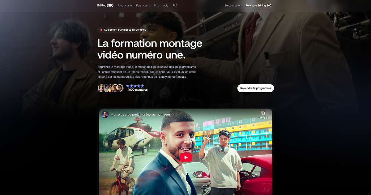 Editing 360 - Formation montage vidéo, motion design, sound design ...