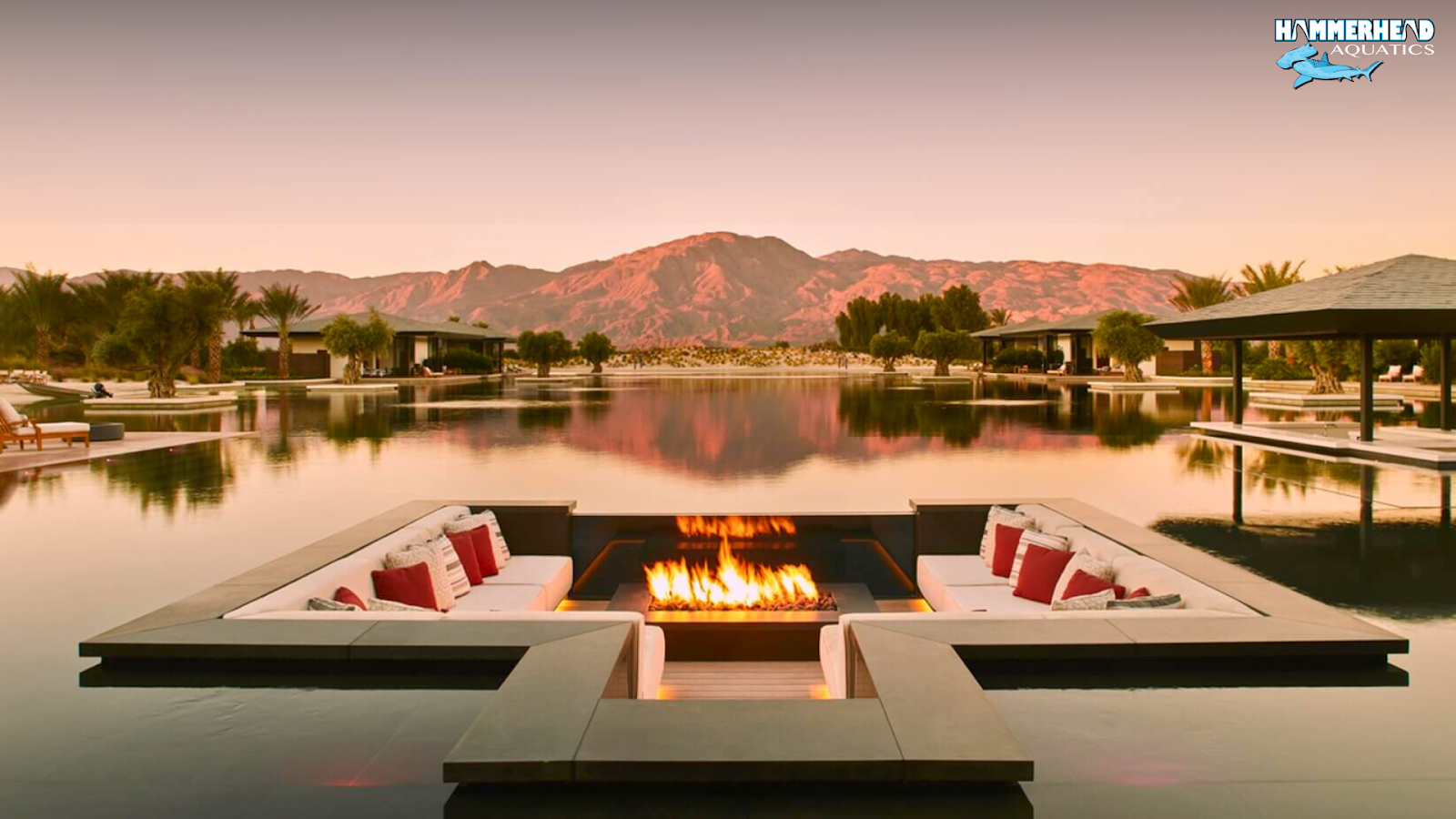 Infinity edge pool with negative edge overlooking a scenic view