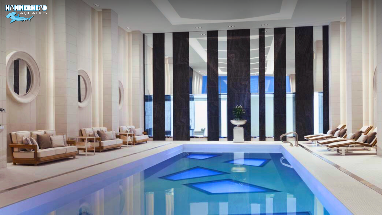 Climate-controlled indoor pool with dehumidification