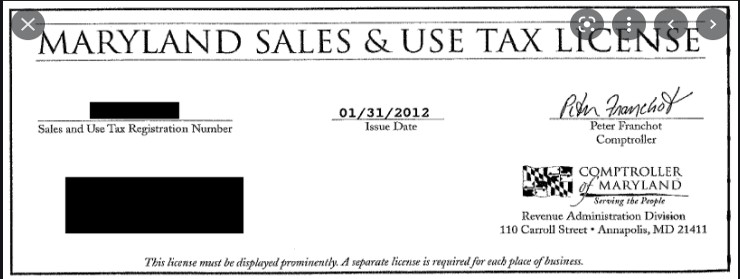 <b>State License Example(s): </b>