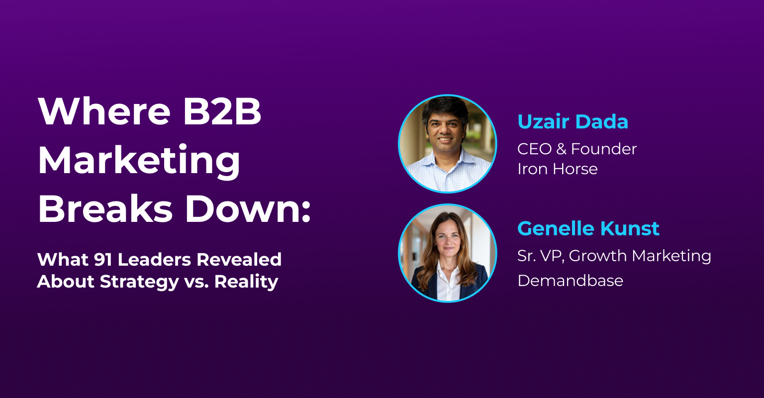 Where B2B marketing breaks down: Survey results.