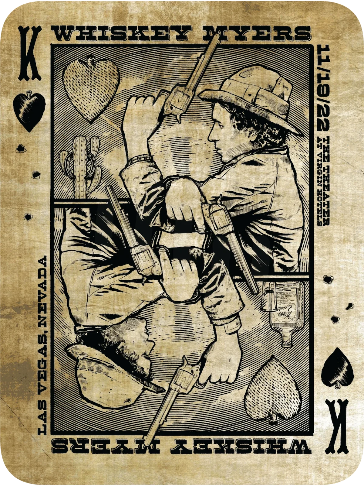 B17 | WHISKEY MYERS | LAS VEGAS | 4DIAMOND | WHISKEY CARD DOUBLE SIDED