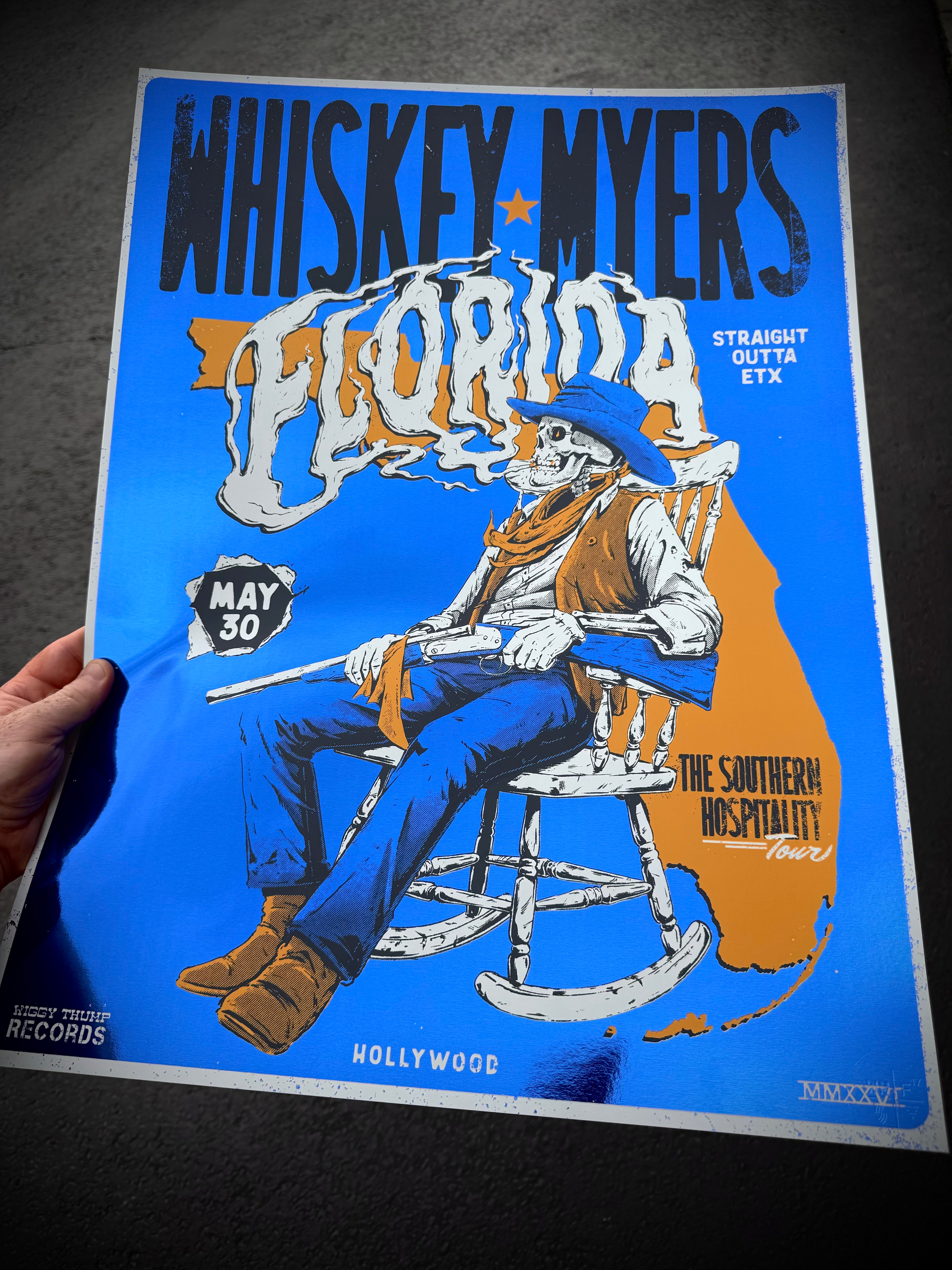 F17 | Whiskey Myers X Soundwaves Creative | Hollywood FL | Blue Mirror | 3DIAMOND