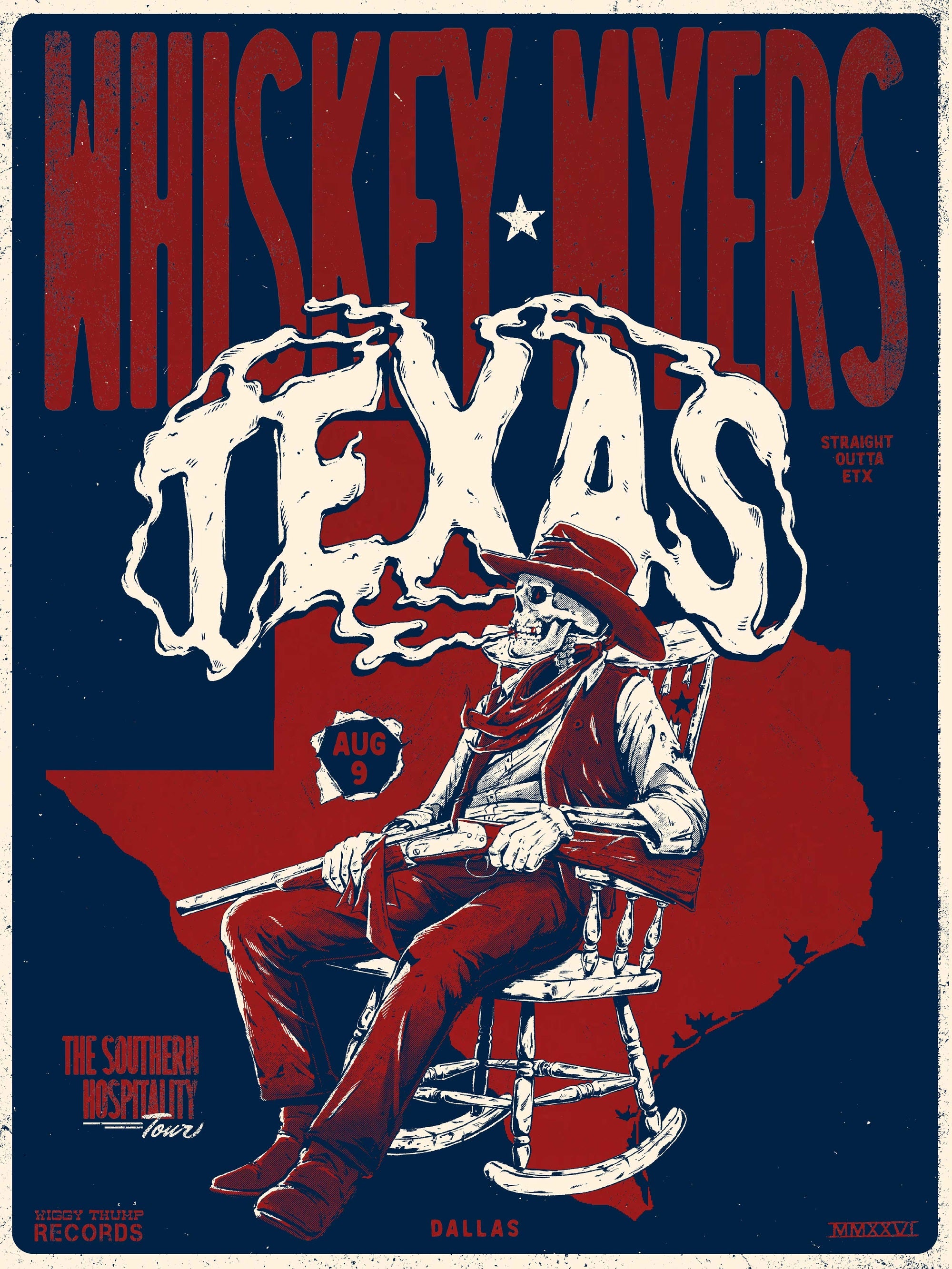 F44 | Whiskey Myers X Soundwaves Creative | Dallas TX | Red Mirror | 3DIAMOND
