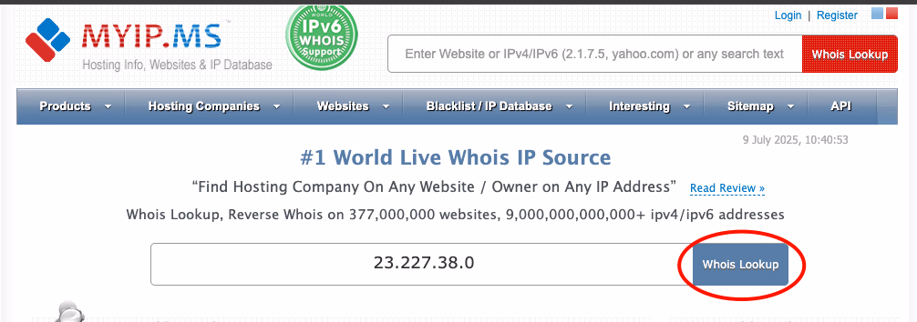 Myip Ms Whois Lookup