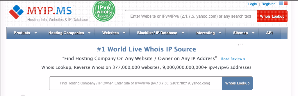 Myip Ms Website Lookup