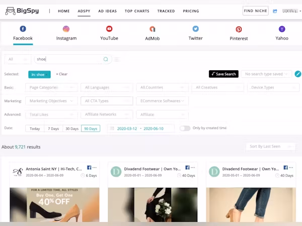 bigspy ad search results