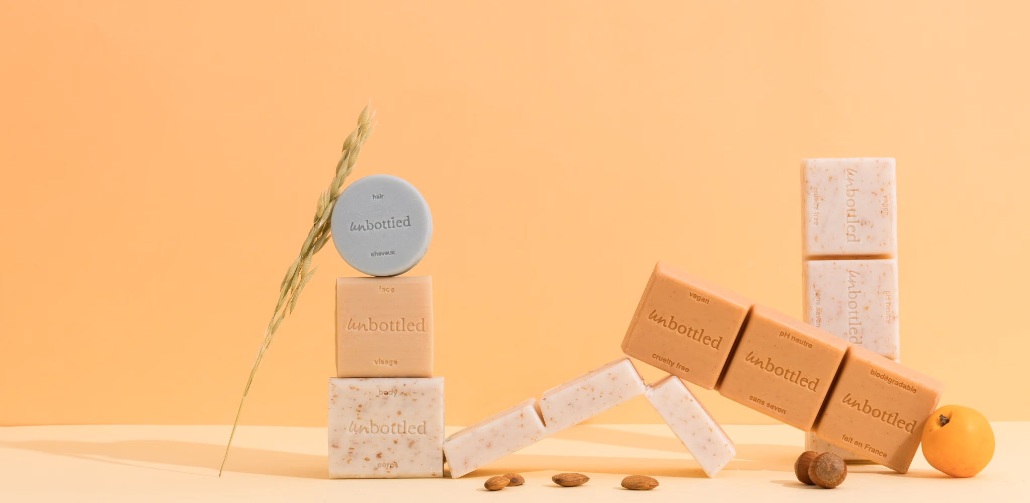 unbottled soap bars still life