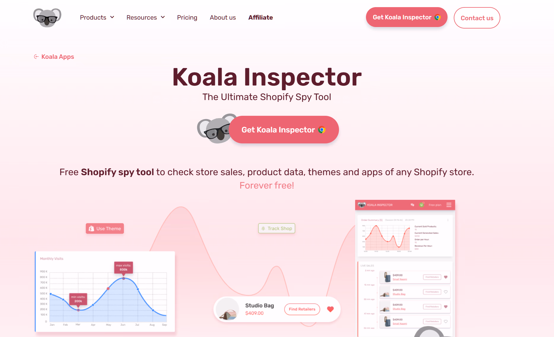 koala inspector website interface
