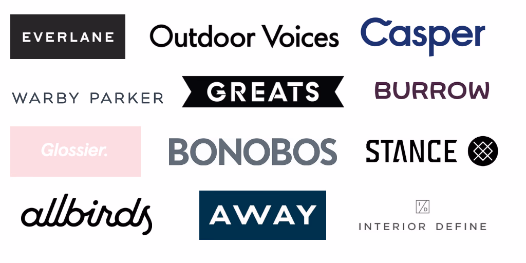 d2c brand logos