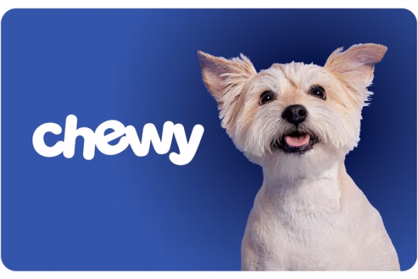 chewy gift card dog
