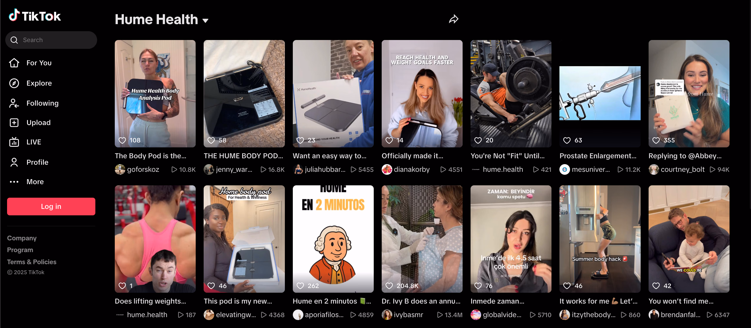 tiktok hume health feed