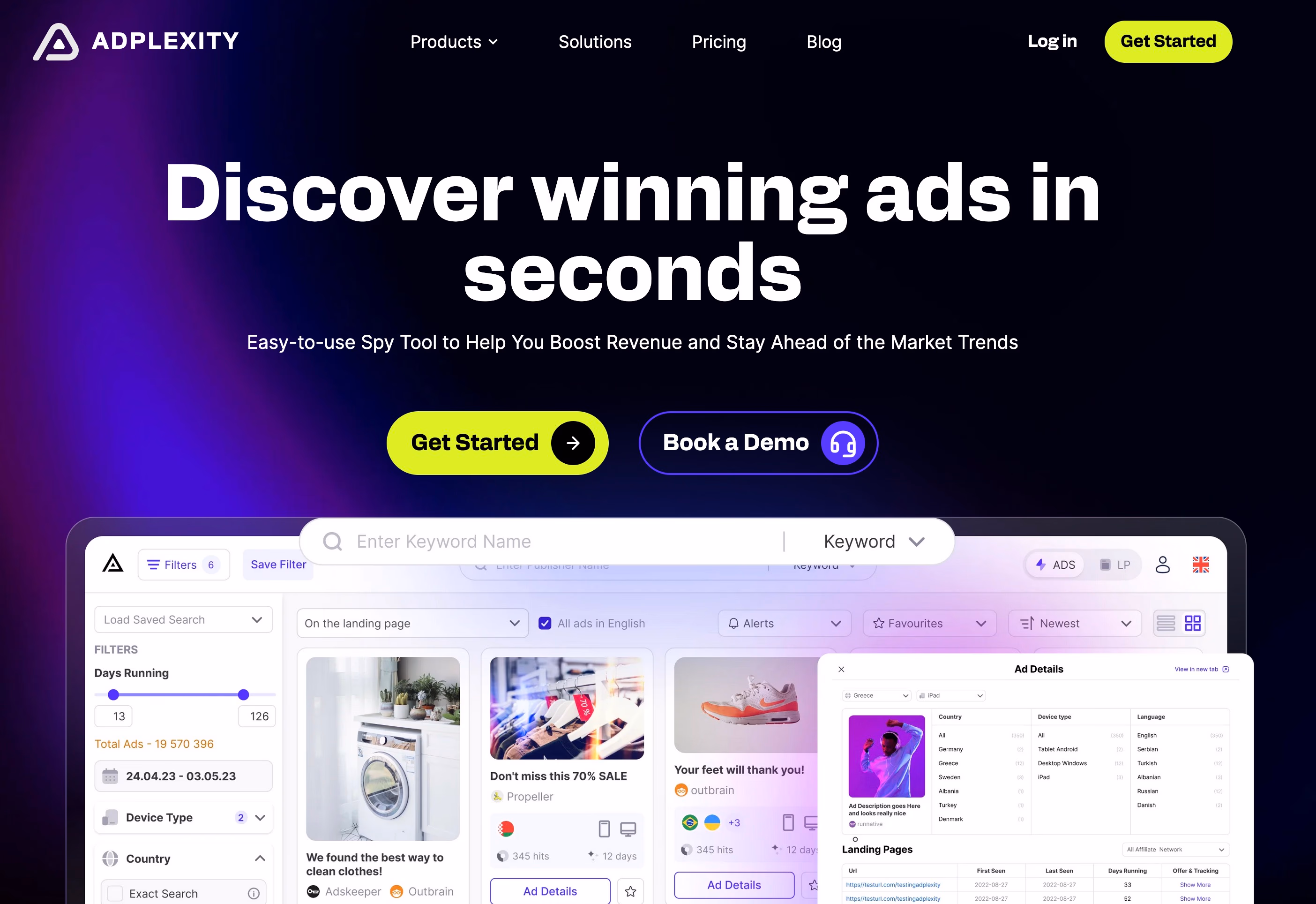adplexity ads spy tool