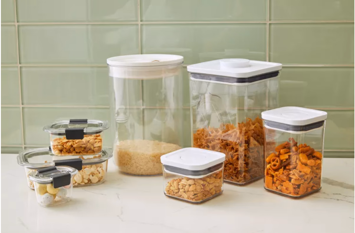 Food Storage Containers Filled Food