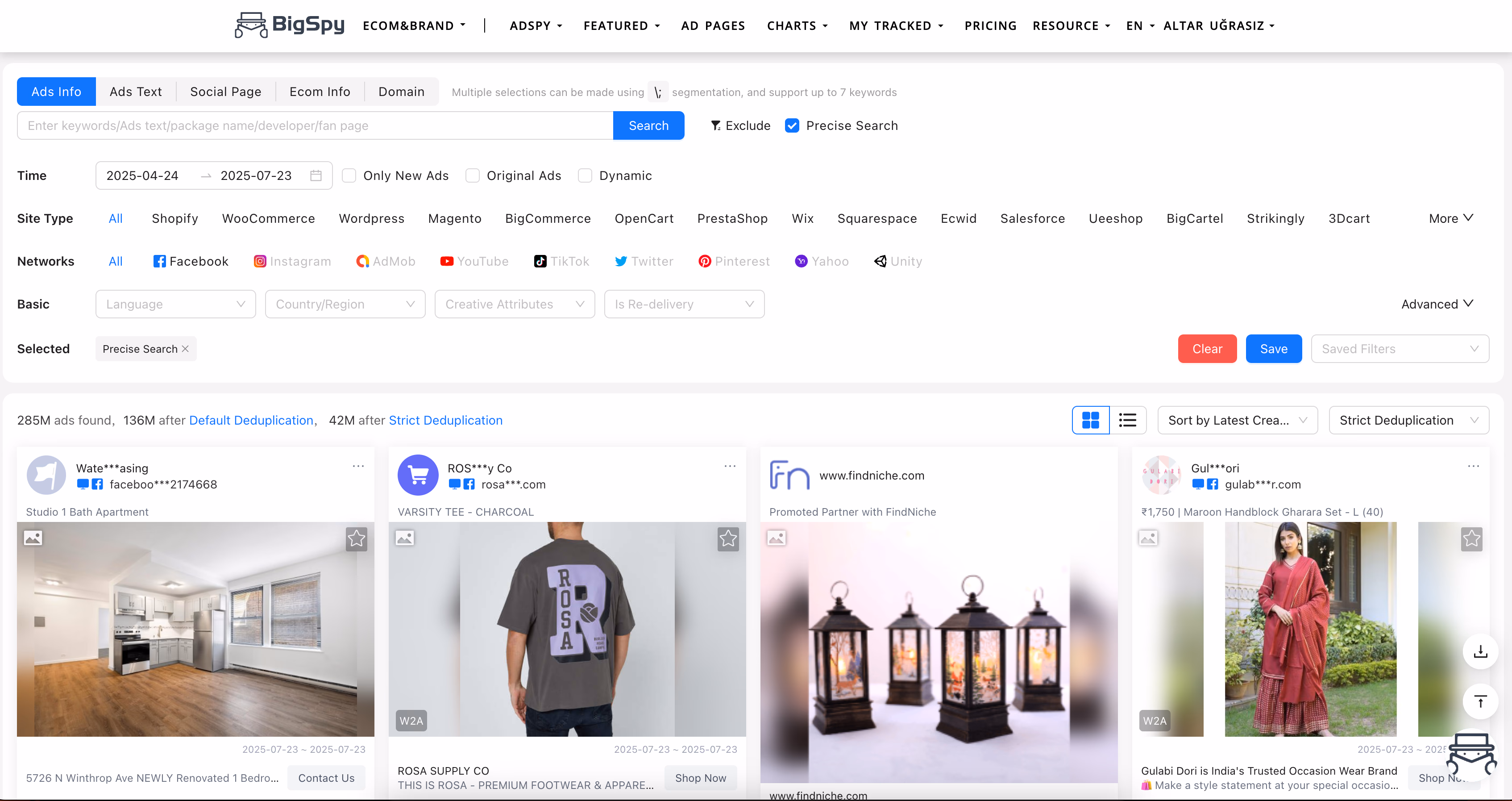 Bigspy Ads Search Results