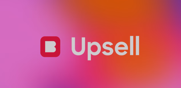 Upsell Logo On Gradient Background