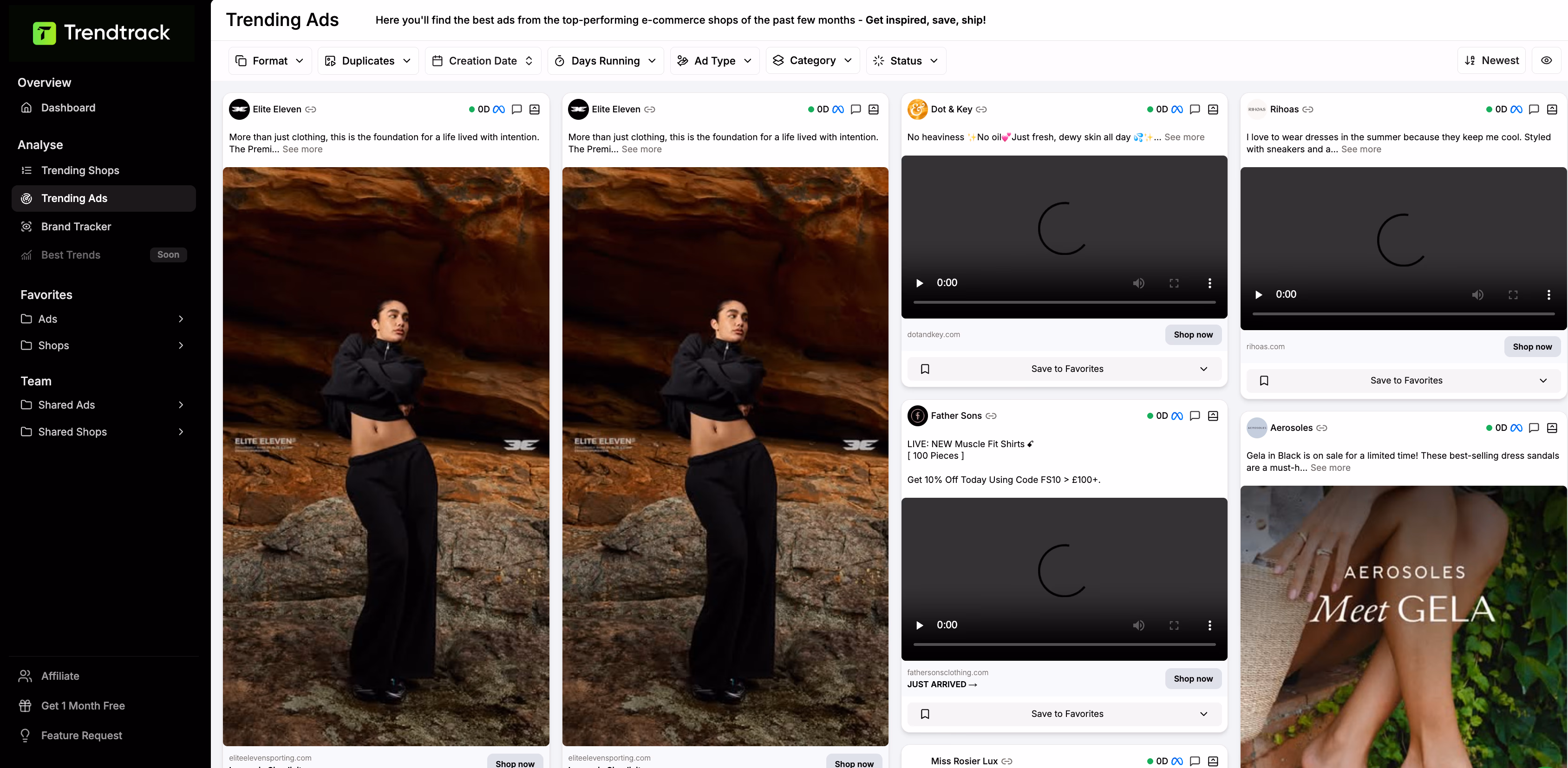 Trending Ads Ecommerce Shops