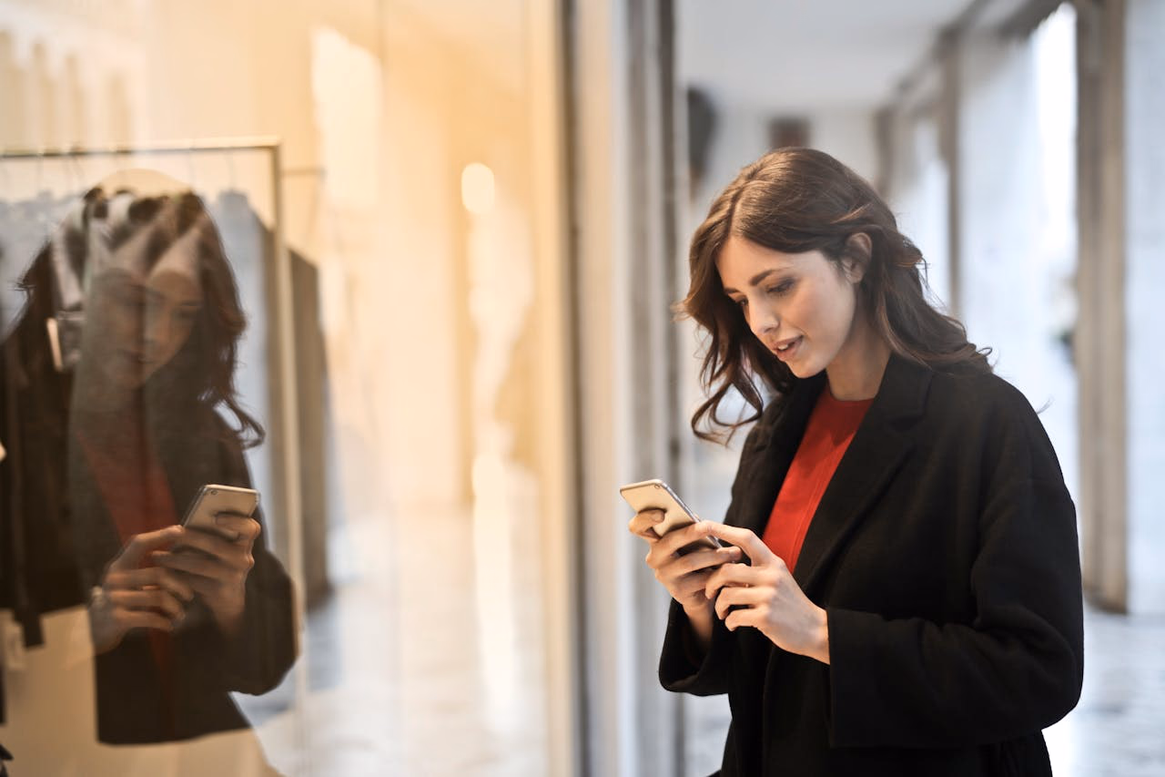 Woman Using Mobile Phone