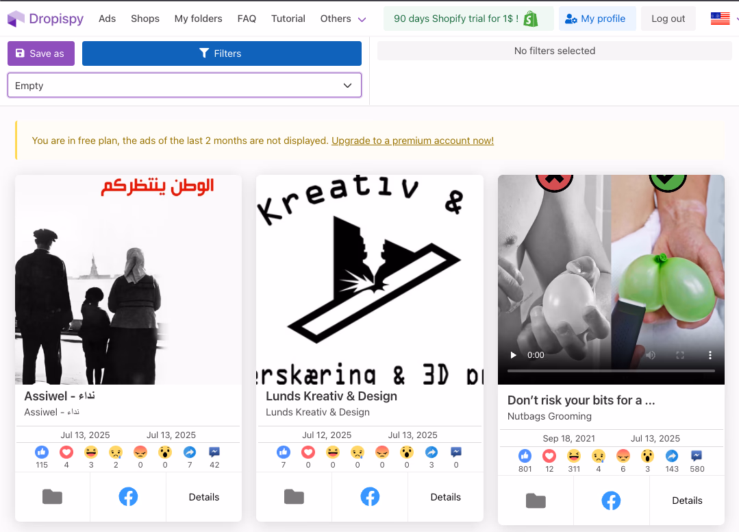Online Shopping Page Screenshot