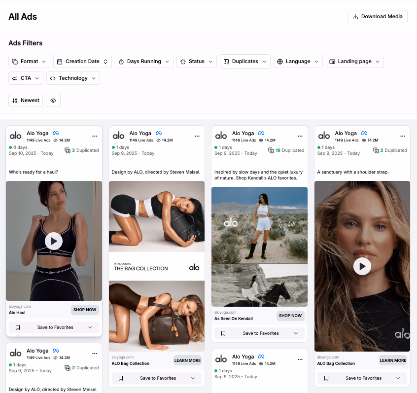 All Ads Page