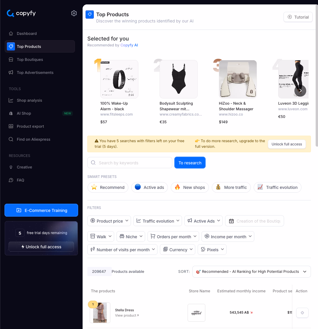 Ai Top Product Page