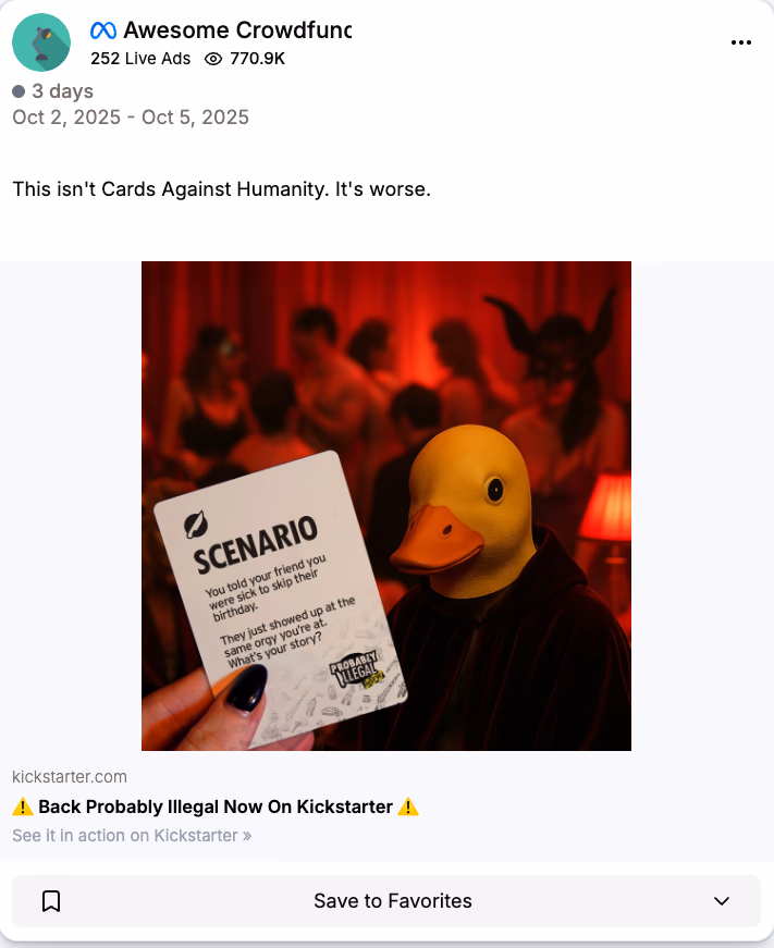 Duck Mask Party Game