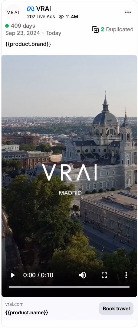 Vrai Madrid Video Ad