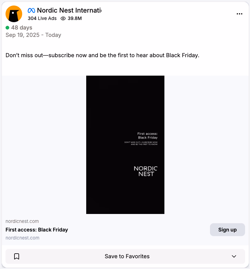 Nordic Nest Black Friday