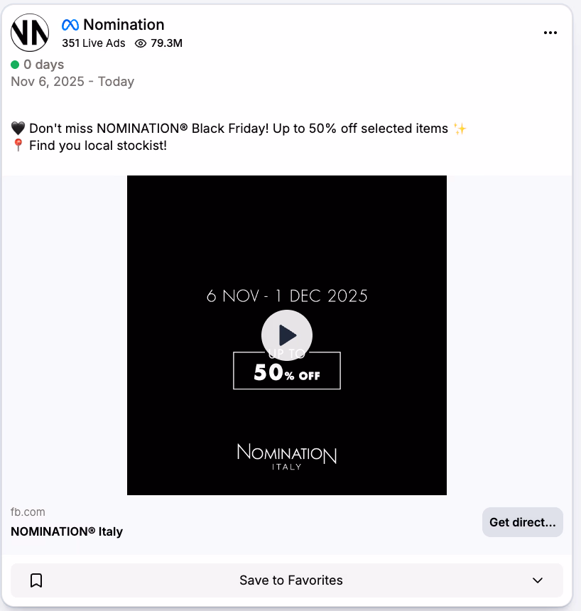 Nomination Black Friday Sale