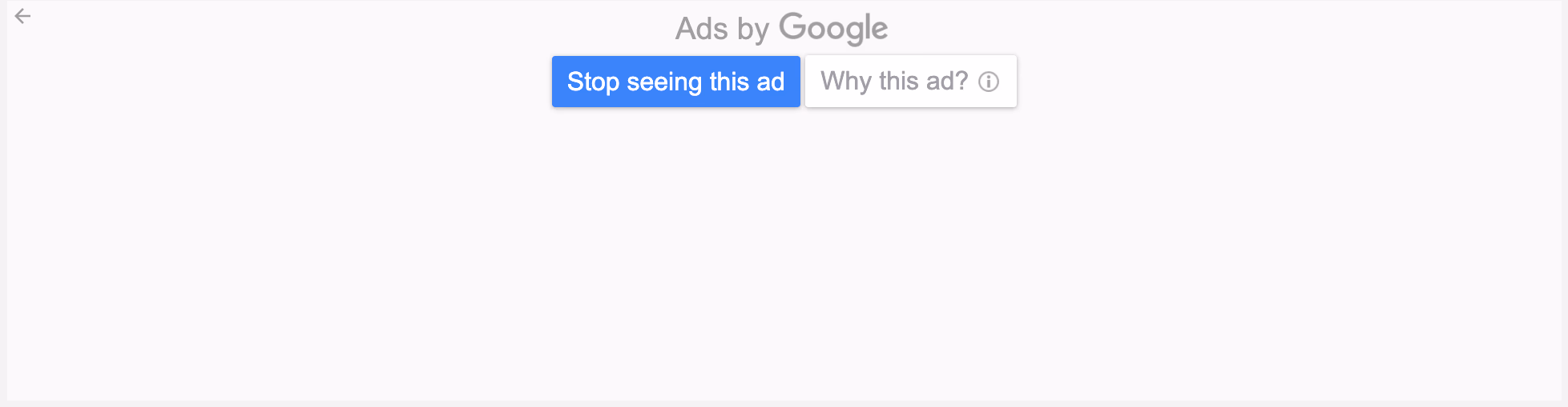 Ads By Google Options
