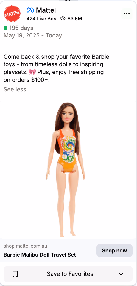 Barbie Doll In Swimsuit