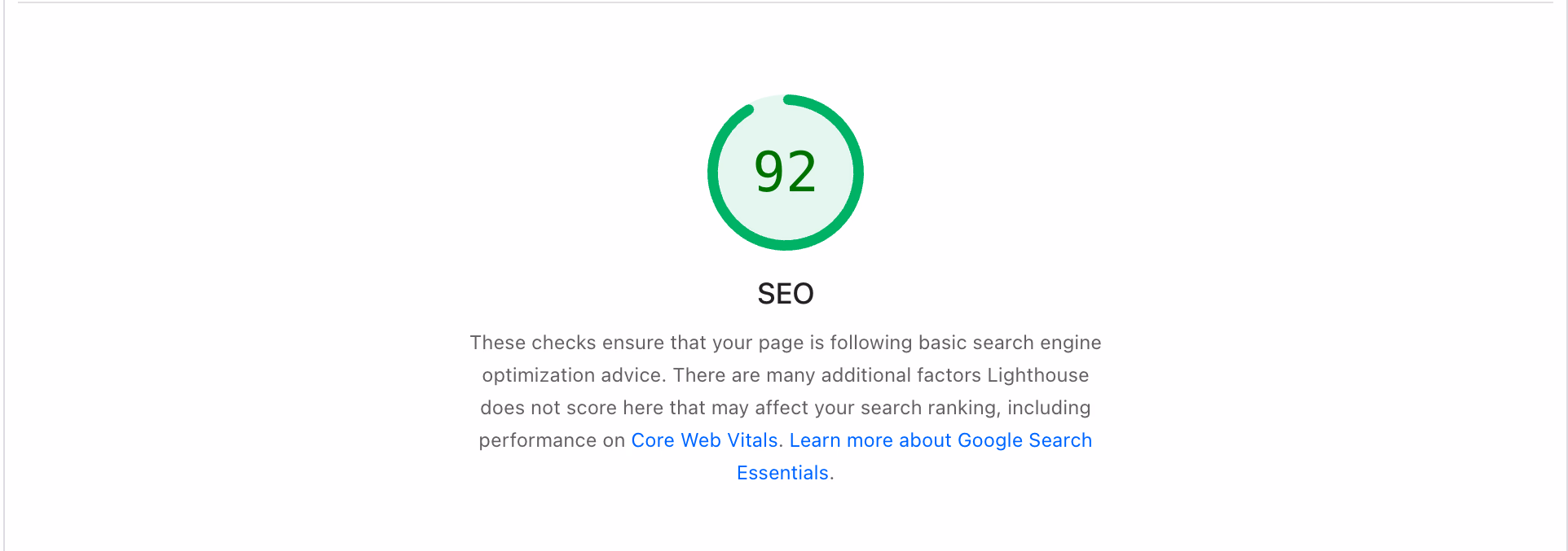 Seo Score 92